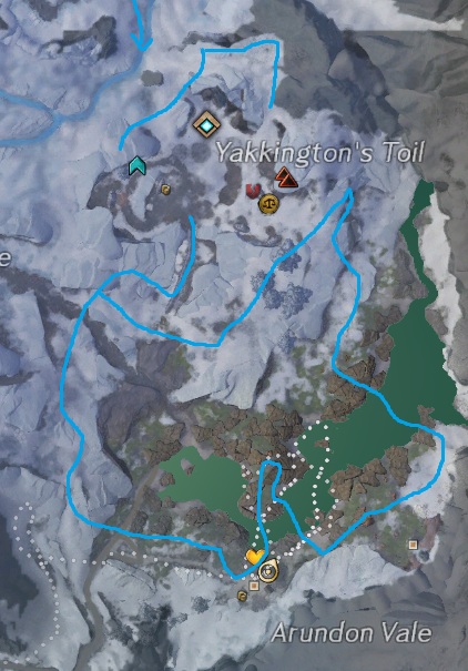 Frostgorge Sound Gathering Route